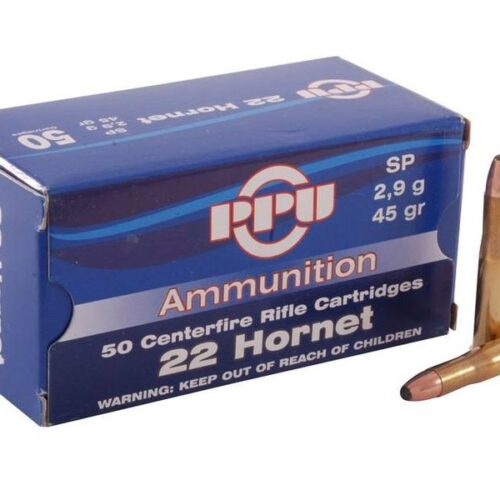 PPU 22 Hornet 45gr Soft Point (50 PACK)
