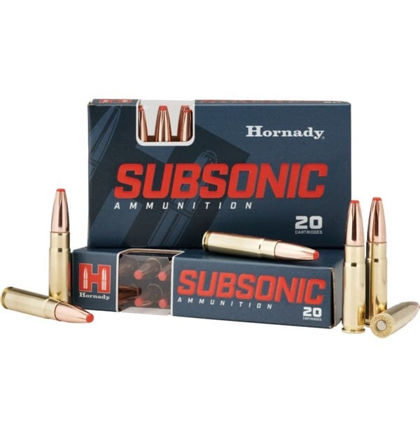 HORNADY AMMO 300 BLACKOUT 190 GR SUB-X – 20 RNDS