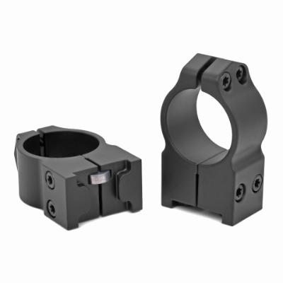 WARNE 30MM RUGER M77 AND HAWKEYE MEDIUM MATTE RINGS