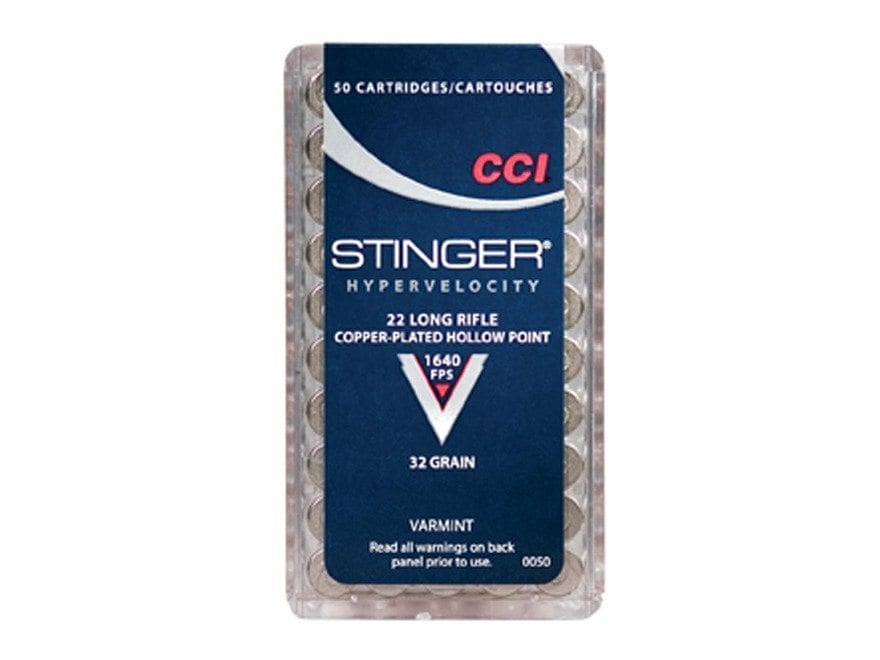 CCI 22LR STINGER 32GR CPHP 1640FPS (500pcs)