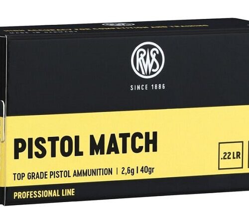 RWS 22LR Pistol Match 40gr LRN 50 Pack