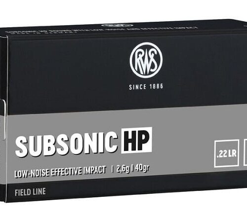 RWS 22LR Subsonic 40gr HP 50 Pack