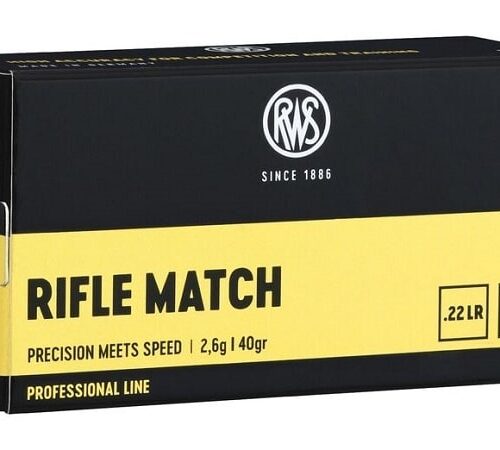 RWS 22LR Rifle Match 40gr LRN 50 Pack