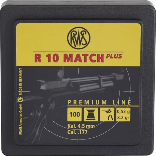 RWS R10 Match Plus 177cal Ø4.50mm 8.2gr 100 Pack