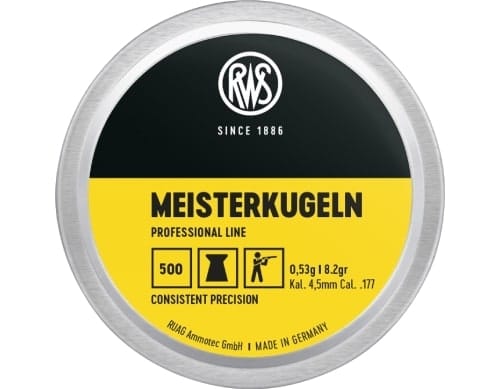 RWS Meisterkugeln 177cal Ø4.51 8.2gr 500 Pack