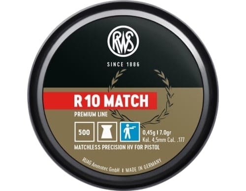 RWS R10 Match 177cal Ø4.51mm 7.0gr 500 Pack
