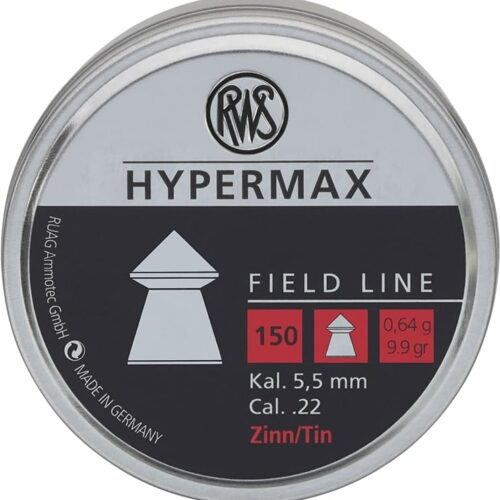 RWS Hypermax Lead-Free 22cal 9.9gr 150 Pack
