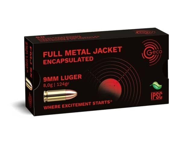GECO 9mm 124gr Encapsulated FMJ 50 Pack