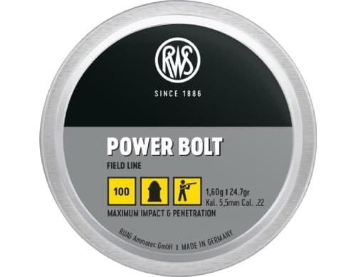 RWS Power Bolt 22cal 24.7gr Blister 100 Pack