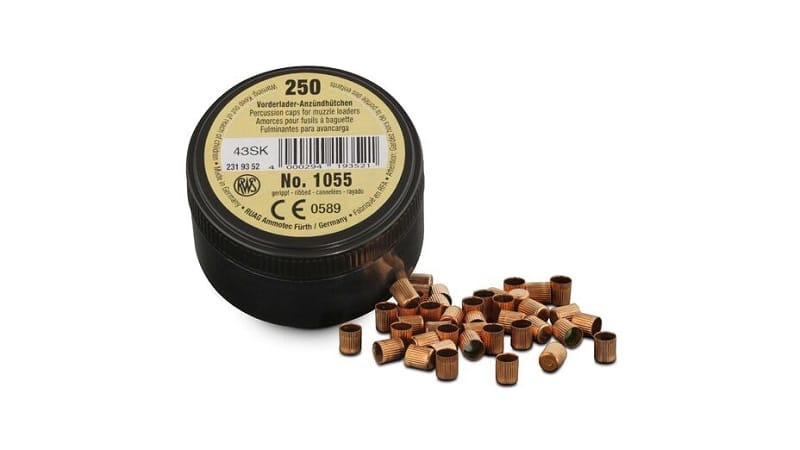RWS Percussion Caps 1055 (#10) Long 250 Pack