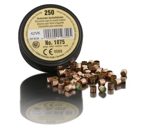 RWS Percussion Caps 1075 (#11) Ribbed 250 Pack