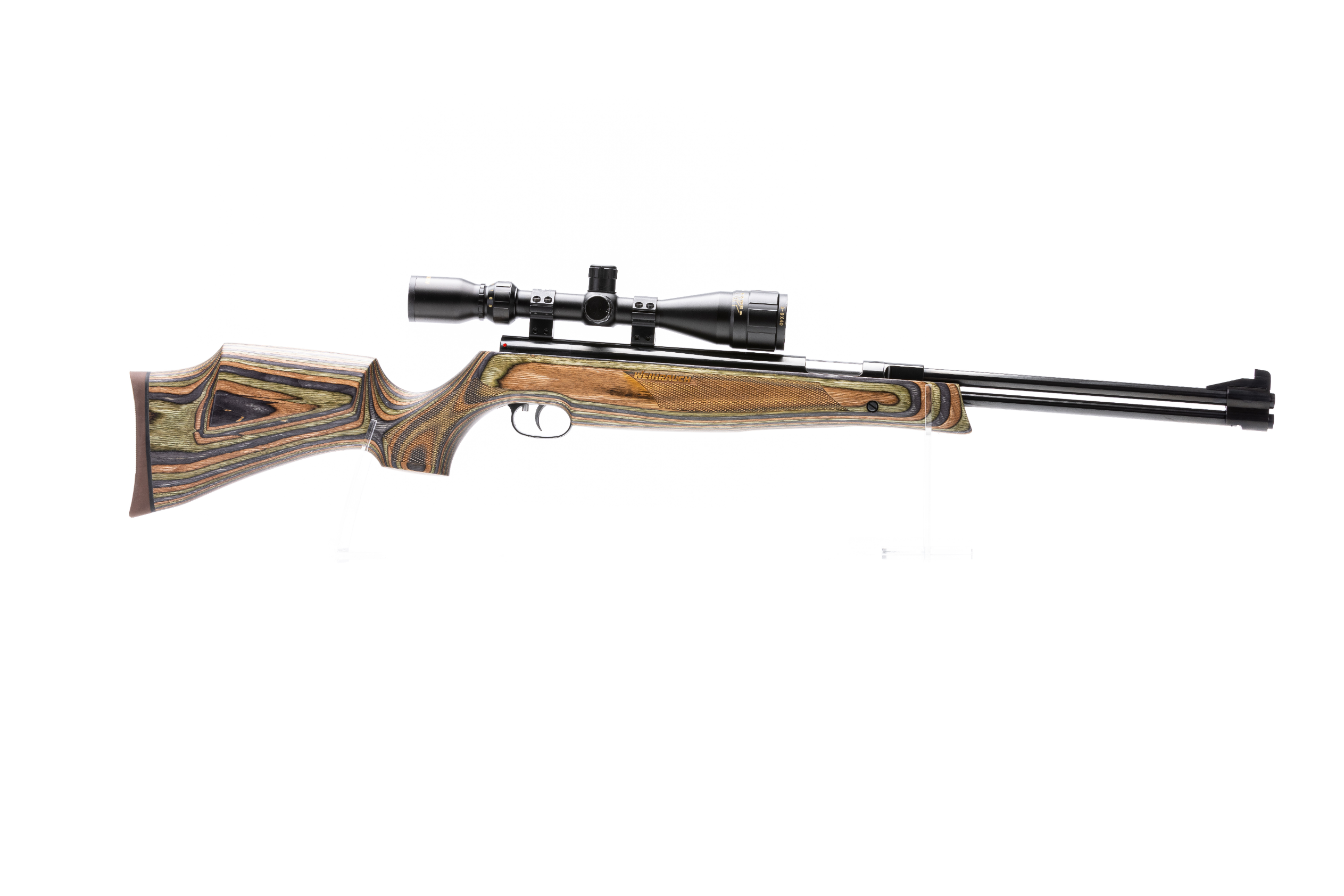 WEIHRAUCH HW 77 K LAMINATED FOREST .177 CAL 370MM BARREL W/ REKORD TRIGGER – UNDER LEVER AIR RIFLE – 280 MPS / 920 FPS