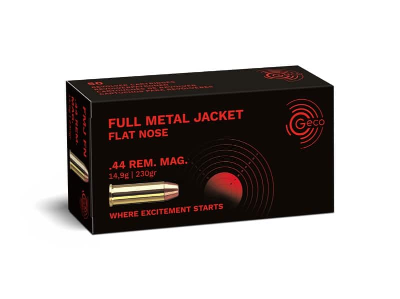 GECO 44 Mag 230gr Flat Nose FMJ 50 Pack
