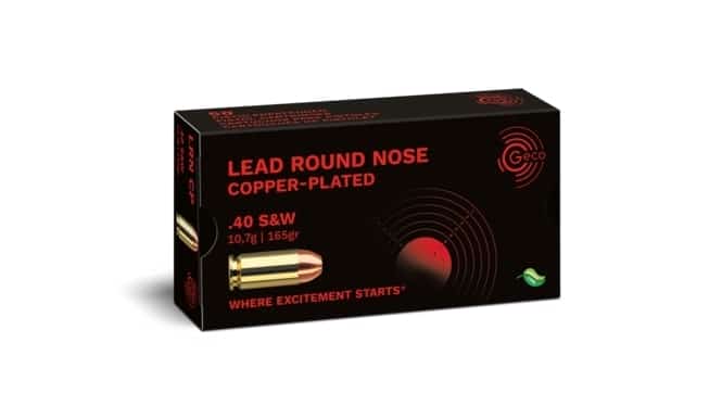 GECO 40 S&W 165gr Copper Plated LRN 50 Pack