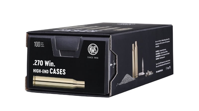 RWS Unprimed Brass 270 Win 100 Pack