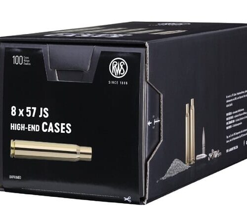 RWS Unprimed Brass 8×57 JS 100 Pack