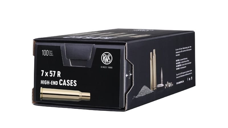RWS Unprimed Brass 7×57 R 100 Pack