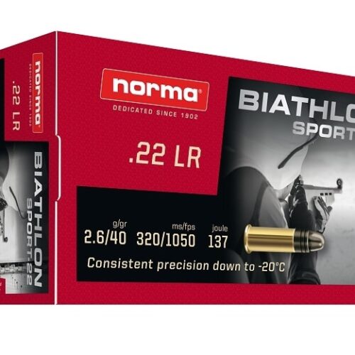 NORMA 22LR Biathlon Sport-22 40gr LRN 50 Pack