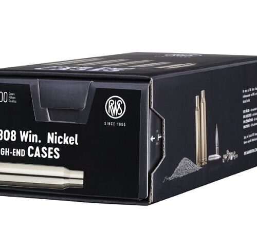 RWS Unprimed Brass Nickel Plated 308 Win 100 Pack