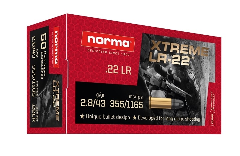 NORMA 22LR Xtreme LR-22 43gr LRN 50 Pack