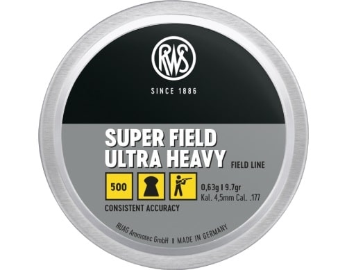 RWS Super Field Ultra Heavy 177cal 9.7gr 500 Pack