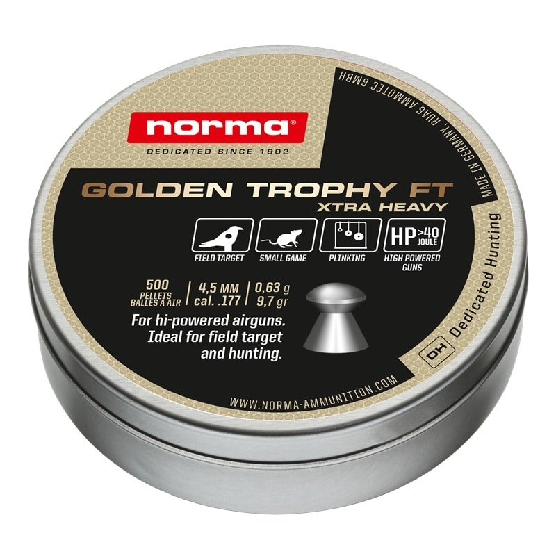 NORMA Golden Trophy FT Xtra Heavy 177cal 9.7gr 500 Pack