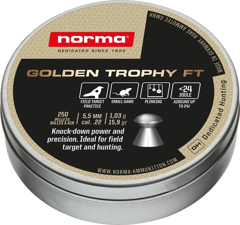 NORMA Golden Trophy FT 22cal 15.9gr 250 Pack