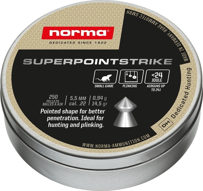 NORMA Golden Superpoint Strike 22cal 14.5gr 250 Pack