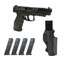 H AND K SFP9L-SF-OR PB PUSH BUTTON CAL. 9 MM X 19 PARA 127MM – 4x MAGAZINES – GHOST THUNDER HOLSTER – BLACK