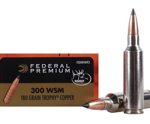 FEDERAL 300 WSM 180GR TROPHY COPPER VITAL-SHOK