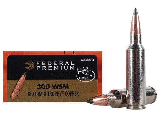 FEDERAL 300 WSM 180GR TROPHY COPPER VITAL-SHOK