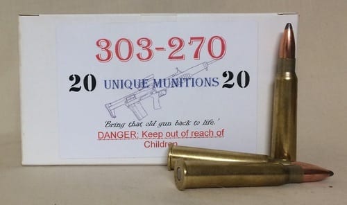 UNIQUE MUNITIONS 303-270 20 PACK