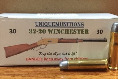 32 20 89gn Copper Jacket Flat Point (30 ROUNDS) UNIQUE MUNITIONS