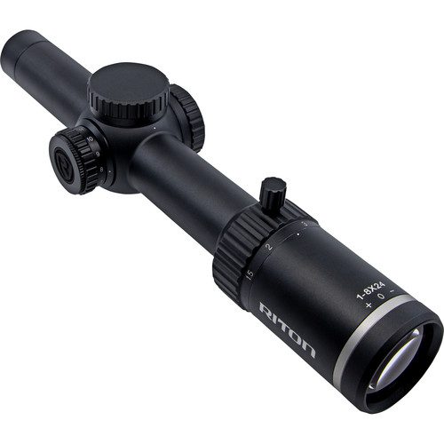 RITON X3 TACTIX 1-8×24 IR HALF MOA WITH OT IR RETICAL WITH HD GLASS AND 30mm TUBE