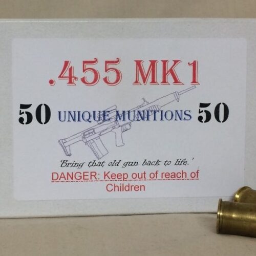 455 WEBLEY 260GR HB RN  (50 ROUNDS) UNIQUE MUNITIONS