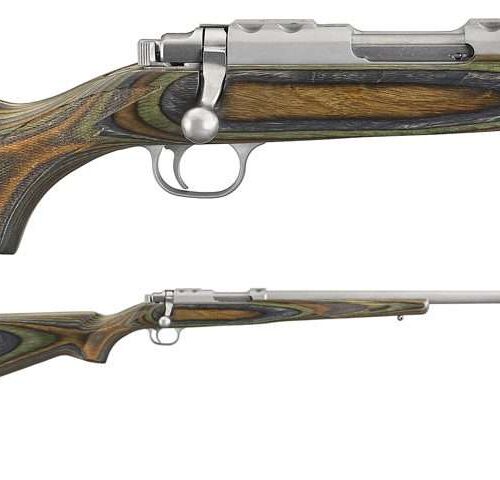RUGER 77 17 17WSM STAINLESS VARMINT GREEN LAMINATE 18.5 INCH