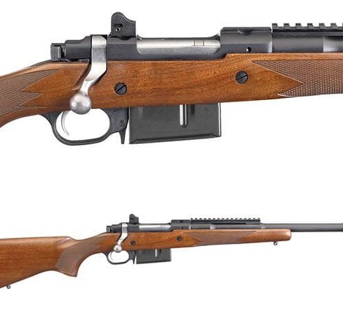 RUGER 77 GUNSITE SCOUT BLUE WALNUT 450 BUSHMASTER 16.5 INCH BRAKE