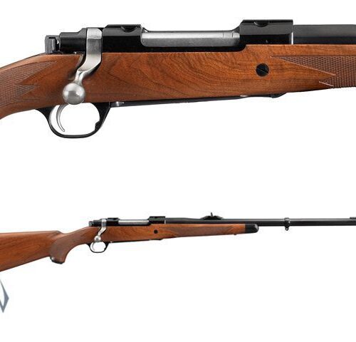 RUGER 77 416 RUGER HAWKEYE AFRICAN BLUED WITH MUZZLE BRAKE 23″