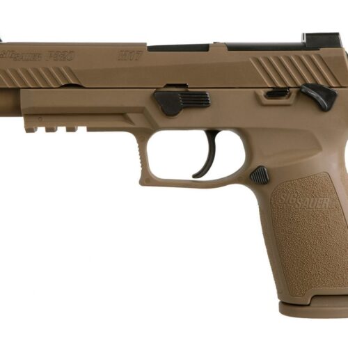 SIG SAUER P320 M17 9MM 4.7 INCH BARREL COYOTE STRIKER (2) 10RD MAGAZINES MANUAL SAFETY