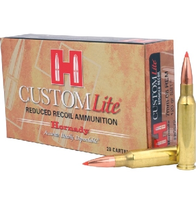 HORNADY 7MM-08 REM 120GN SST CUSTOM LITE – 20 PK