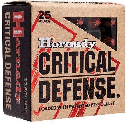 Hornady 9mm Luger 124 grain Critical Duty Ammo 25 rd