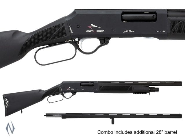 ADLER A110 12G 20 INCH AND 28 INCH SYN COMBO LEVER ACTION SHOTGUN