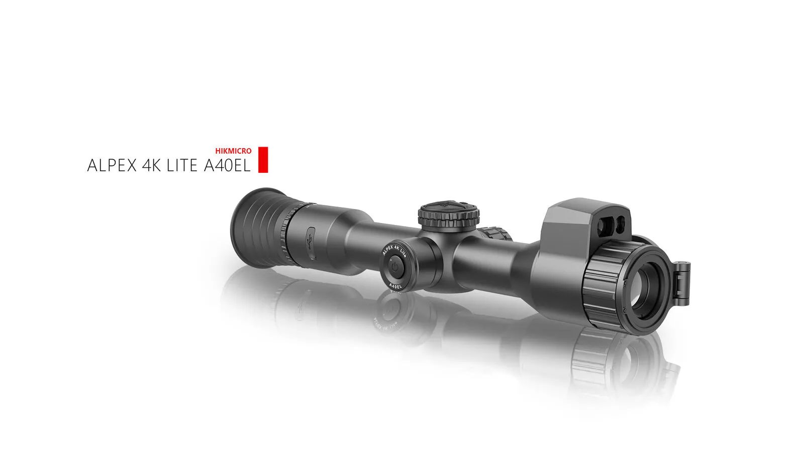 HIKMICRO ALPEX 4K A40EL LITE 40MM 3840X2160 NIGHT VISION SCOPE WITH LRF, M4 IR850 MINIAND BRACKET