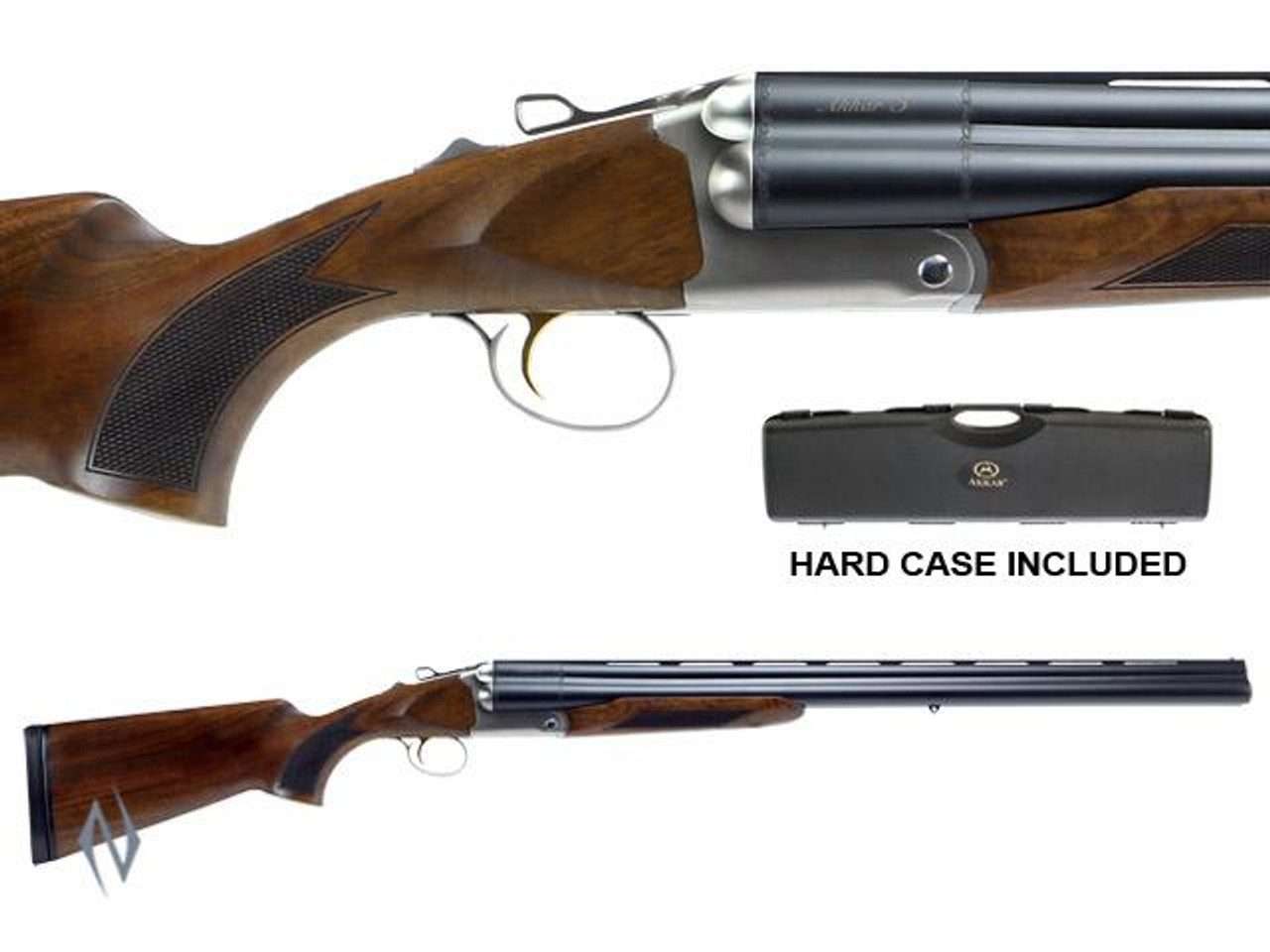 AKKAR 3 12G 28 INCH BARRELS 3 SHOT EXTRACTOR WITH WALNUT STOCK