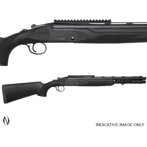 AKKAR CHURCHILL 412 XM12 12G 20 INCH EJECTOR BLACK SYNTHETIC WITH RAILS