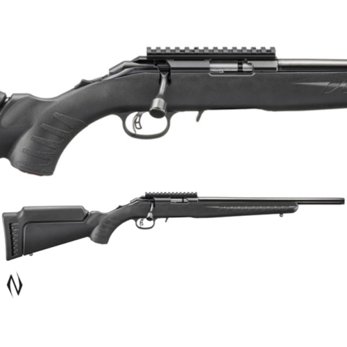 RUGER AMERICAN RIMFIRE 22LR 16 INCH WITH PICATINNY RAIL- BLACK STOCK