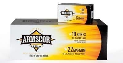 ARMSCOR .22 Magnum RX 40gr High Velocity Hollow Point (50 PACK)