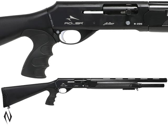 ADLER B220 12G 20 INCH PISTOL GRIP STRAIGHT PULL SHOTGUN 7 SHOT