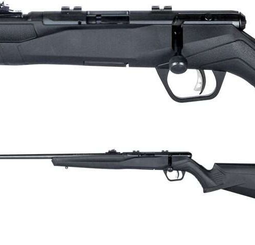 SAVAGE B22 22LR F BLUED SYNTHETIC 10 SHOT WITH SIGHTS LEFT HAND
