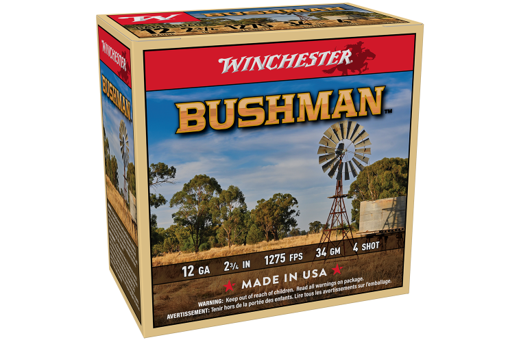 Winchester Bushman 12G 4 2-3/4 Inch 34gm (25 Rounds)